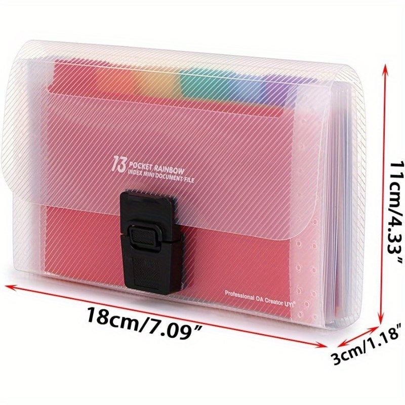 A6 Expanding File Organizer 13 - Expandable Accordion File Folder 13 Pockets recension och pris