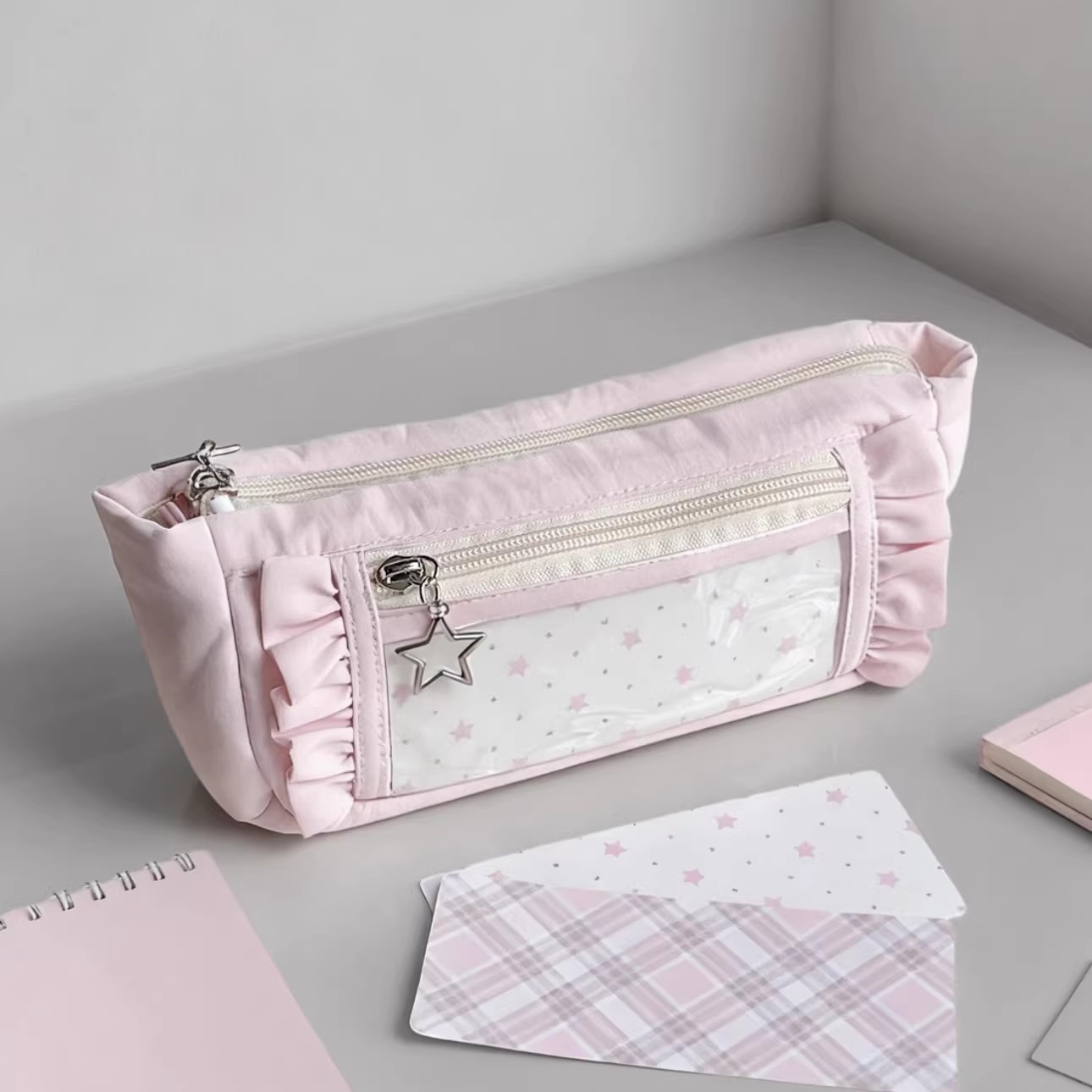 Cute Big Capacity Pencil Case  - Aesthetic Large Pencil Case Pouch recension och pris