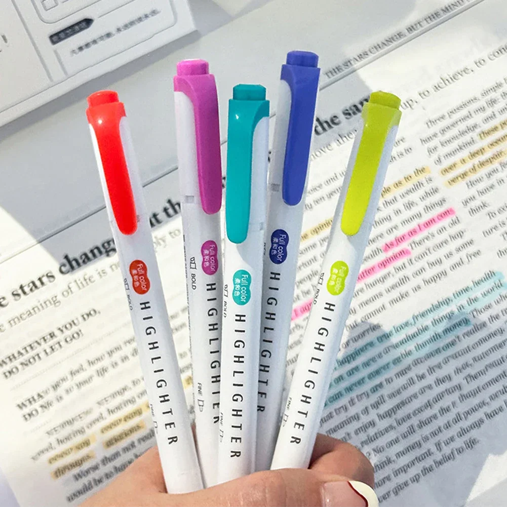 5pcs Pastel Highlighters Color - Pastel Highlighter Set Double Ended recension och pris