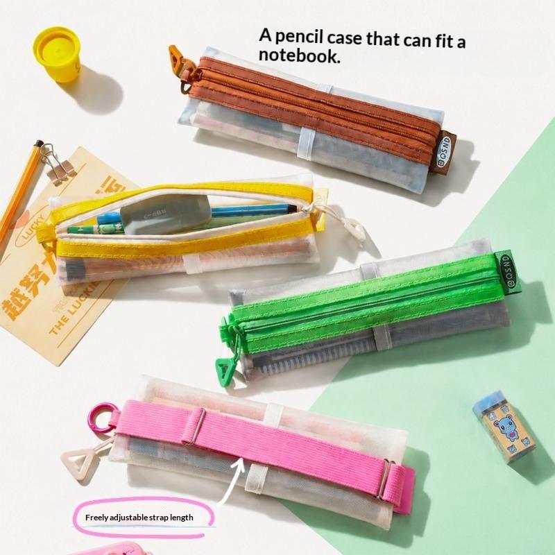 Transparent Mesh Pencil Pouch  - Clear Mesh Pencil Pouch For Exam recension och pris
