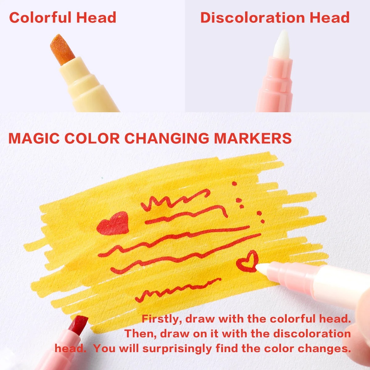 12pcs Double-ended Magic Color - Pastel Highlighter Set Double Ended recension och pris