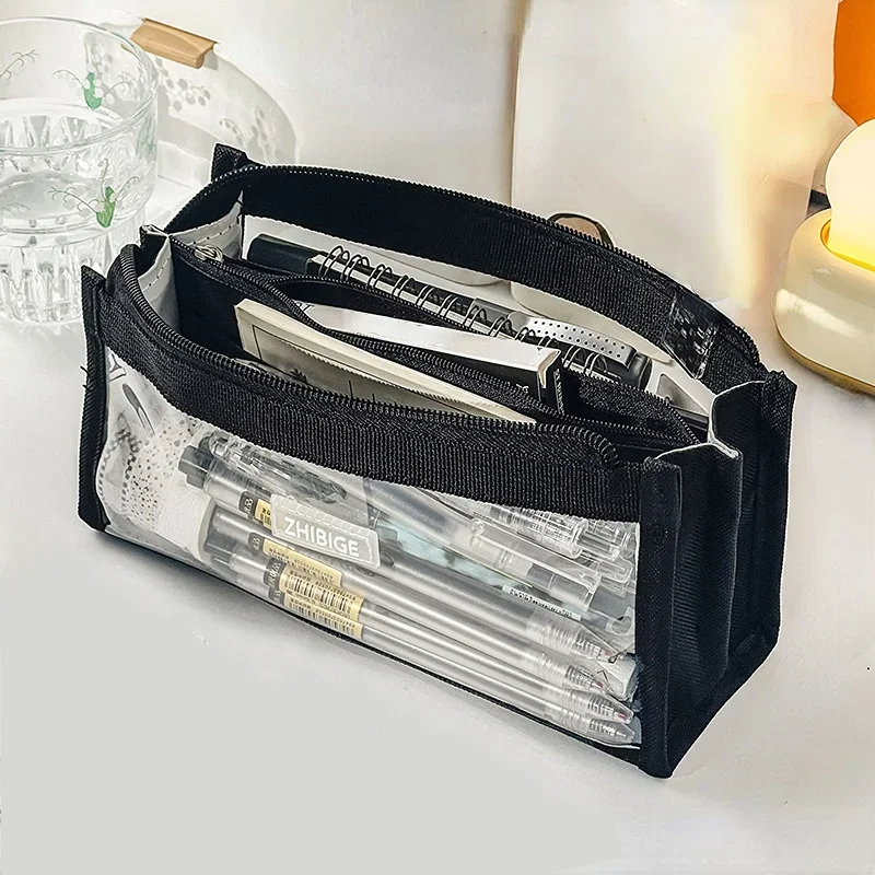 6 Layers Large Capacity Pencil - Aesthetic Large Pencil Case Pouch recension och pris