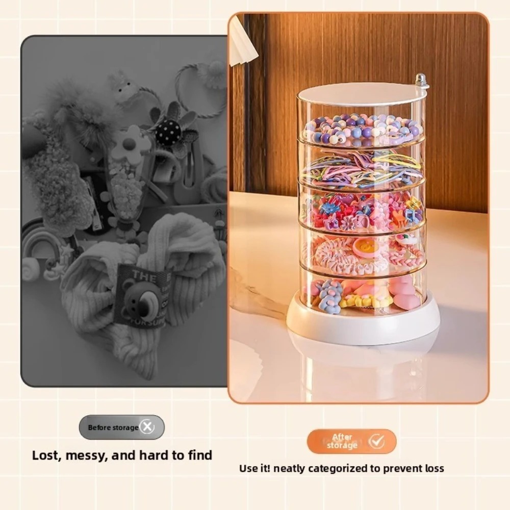 360 Rotating Clear Hair Access - Desk Accessories recension och pris
