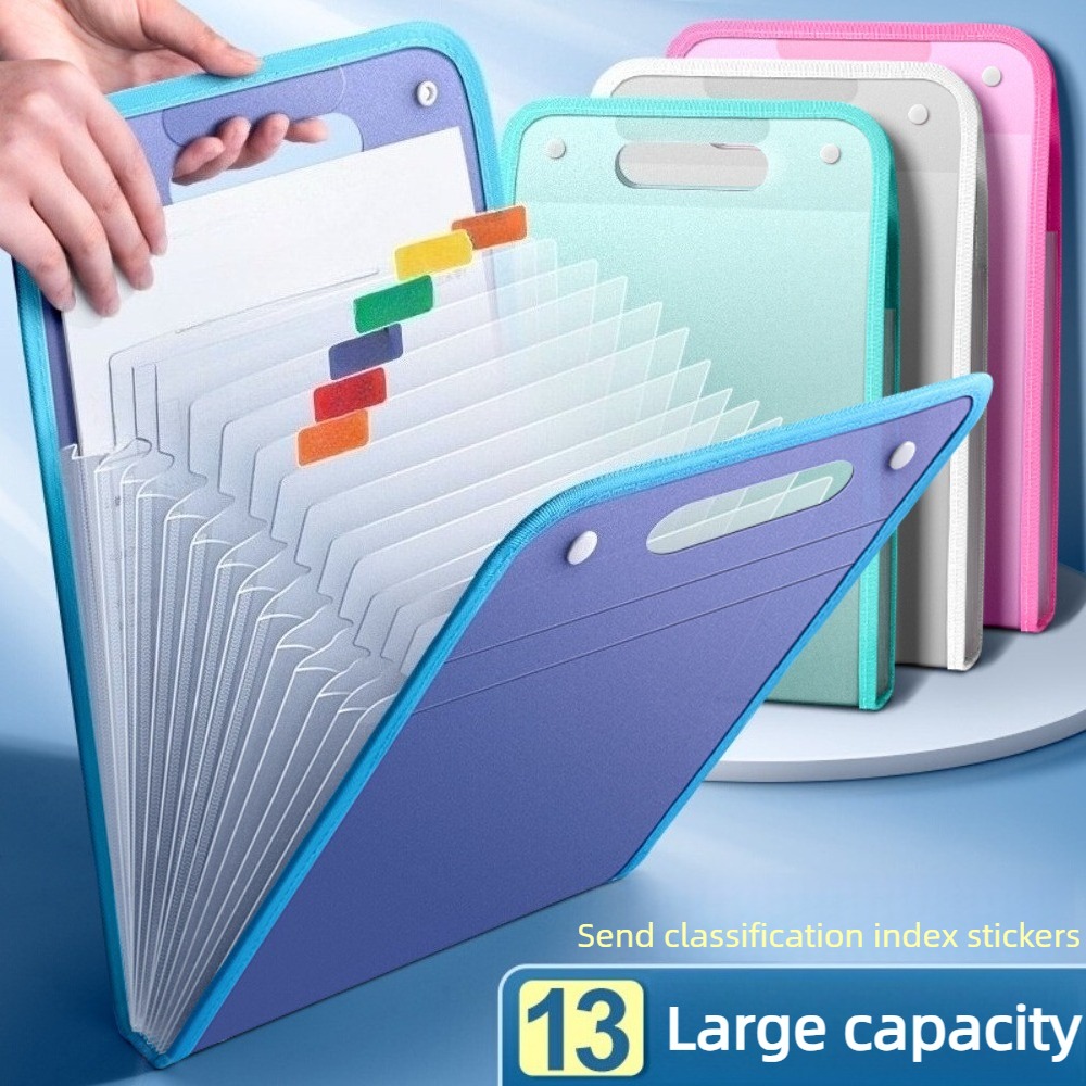Translucent Accordion File Fol - Expandable Accordion File Folder 13 Pockets recension och pris