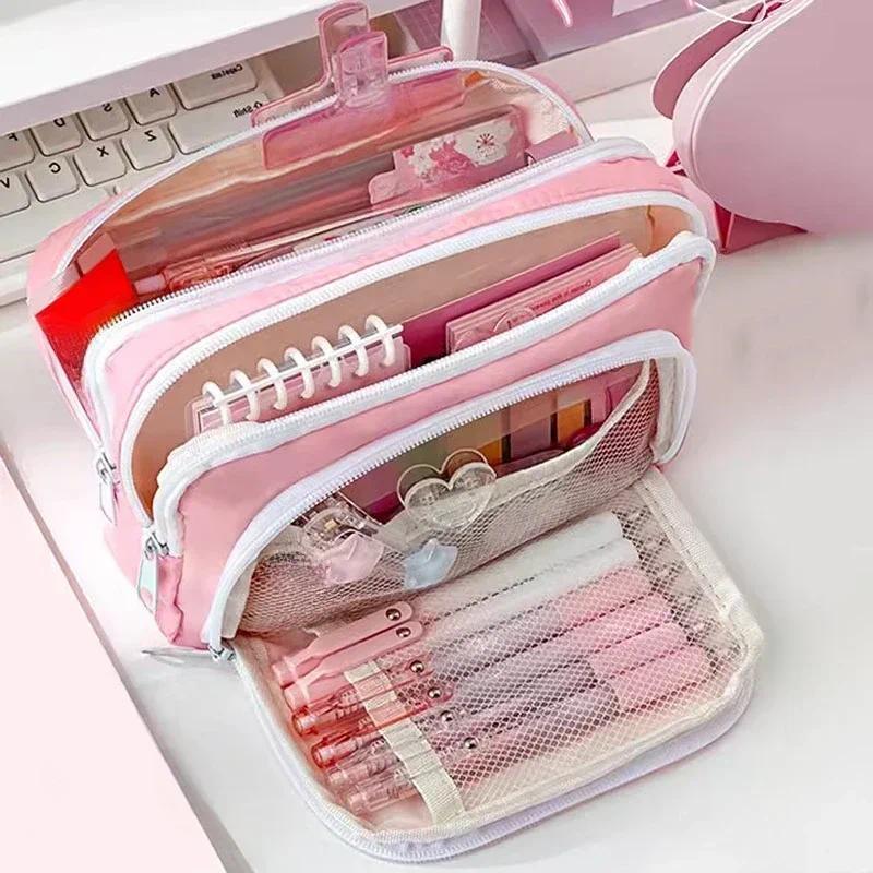 Portable Large Capacity Aesthe - Aesthetic Large Pencil Case Pouch recension och pris