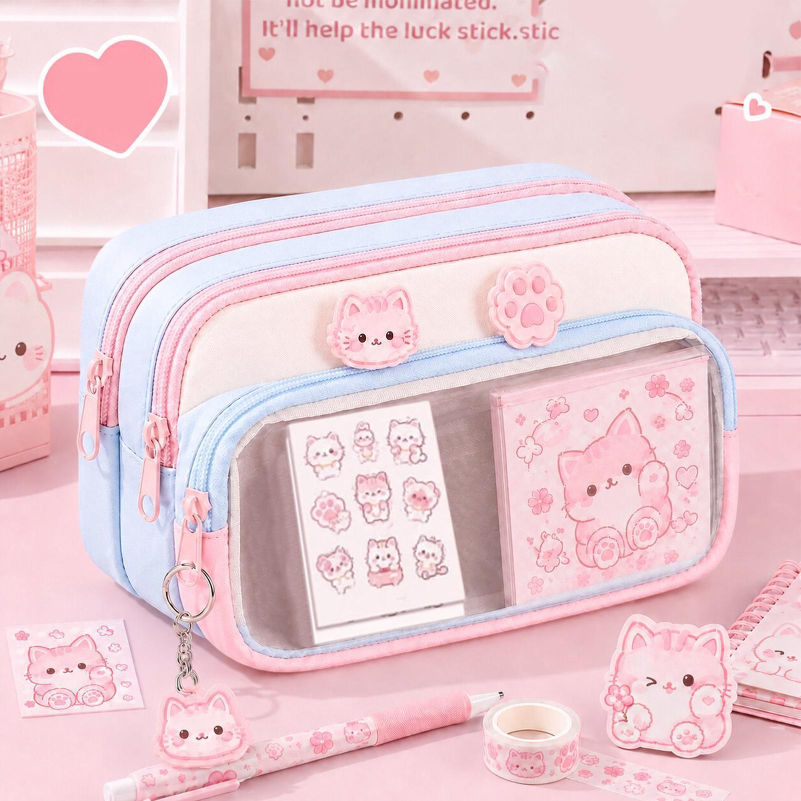 Pencil Pouch Large Capacity Zi - Aesthetic Large Pencil Case Pouch recension och pris