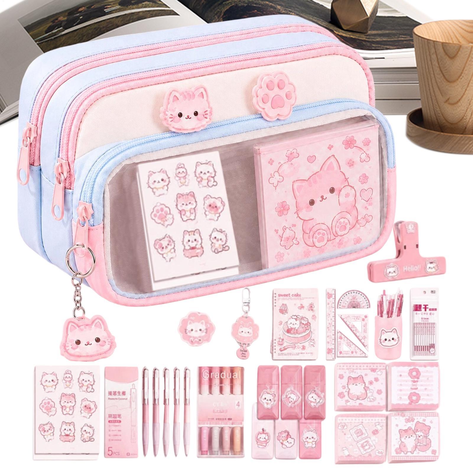 Pencil Pouch Large Capacity Zi - Aesthetic Large Pencil Case Pouch recension och pris