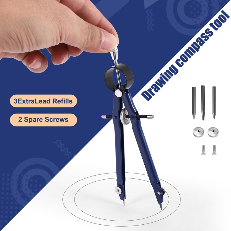 4pack X((Professional Compass, - Math Geometry Set With Compass recension och pris