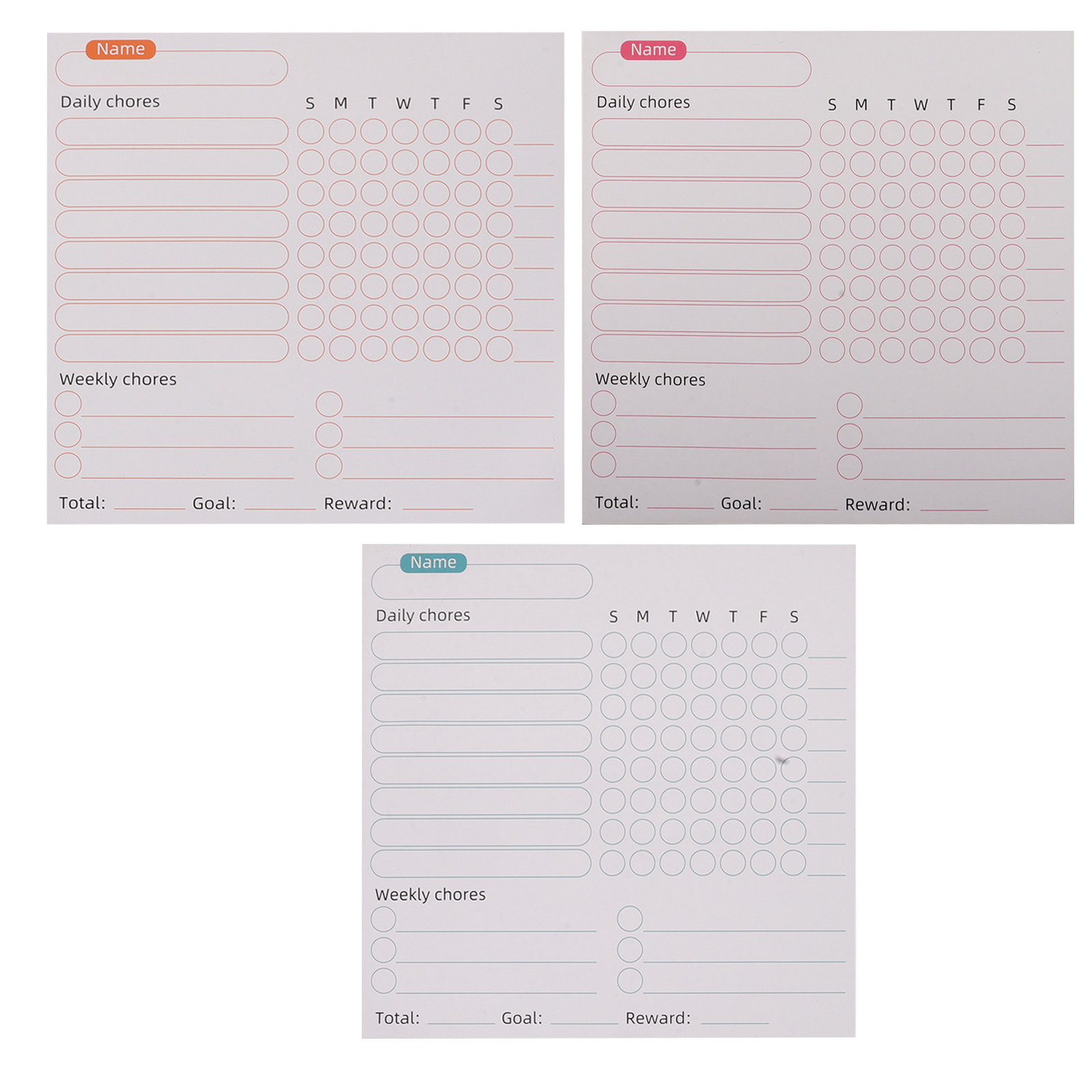3Pcs Magnetic Weekly Planner C - Kids Magnetic Reward Chart Board recension och pris