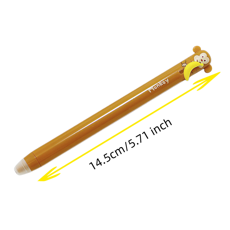 6 Pack Cute Cartoon Animal Ret - Retractable Eraser Pen Click recension och pris