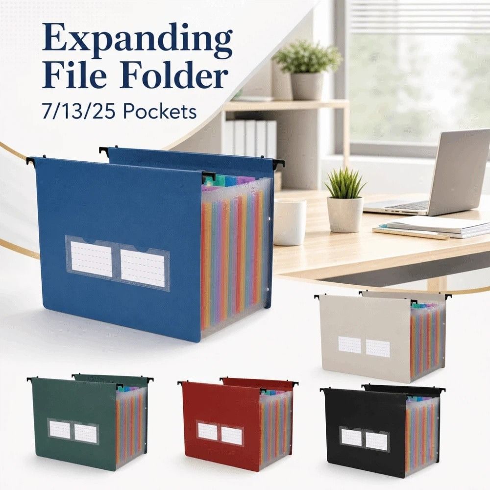 7/13/25 Pockets Expanding File - Expandable Accordion File Folder 13 Pockets recension och pris