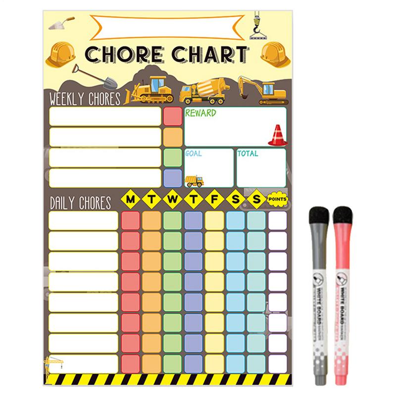 Magnetic Chore Chart Weekly Vi - Kids Magnetic Reward Chart Board recension och pris