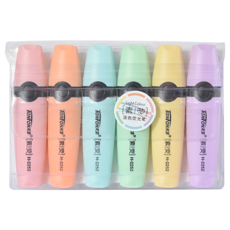 6 Pcs/set Highlighter Pastel C - Pastel Highlighter Set Double Ended recension och pris