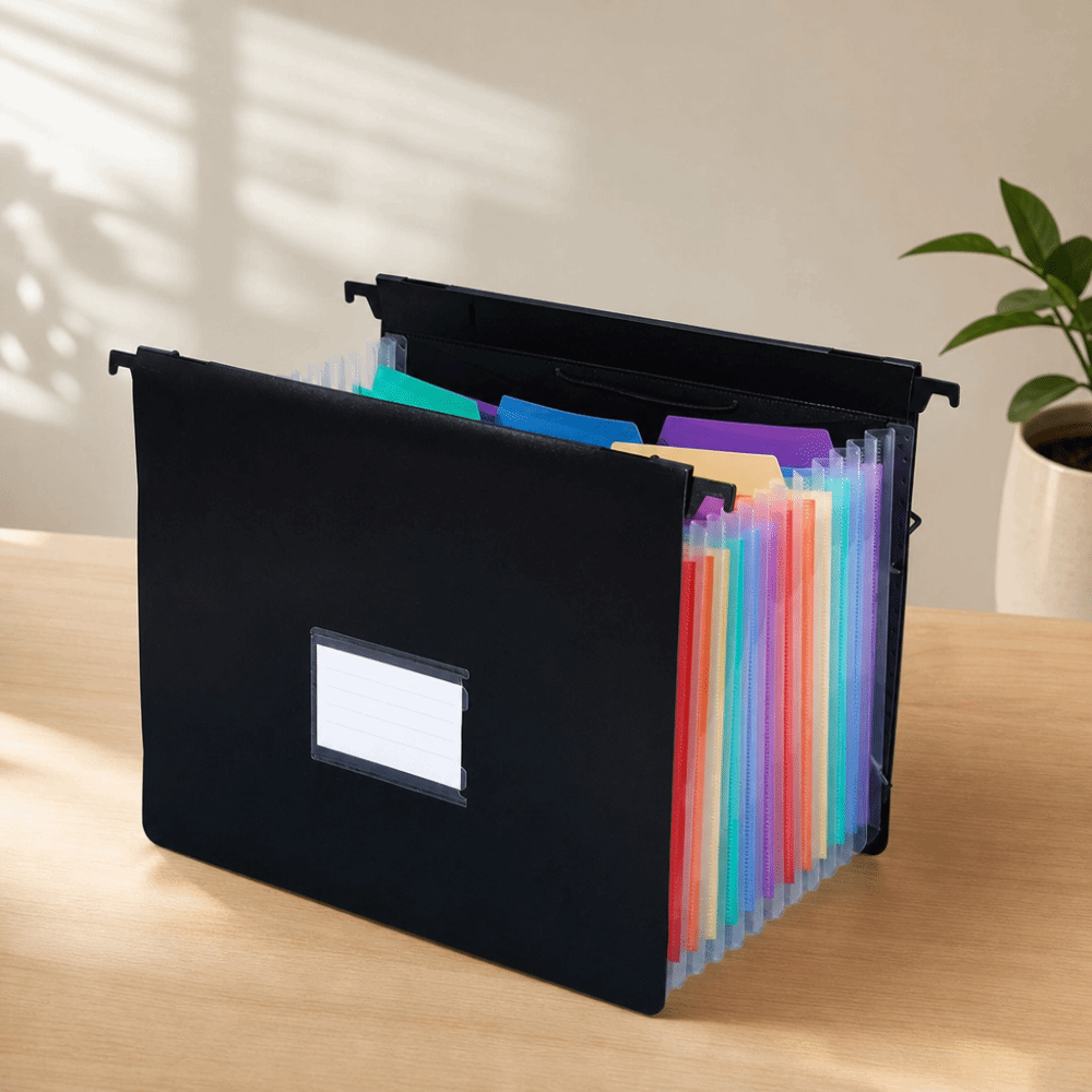 7/13 Pockets Expanding File Fo - Expandable Accordion File Folder 13 Pockets recension och pris